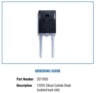 寬溫金屬封裝碳化硅二級(jí)管SD11800 寬溫金屬封裝碳化硅二級(jí)管SD11800