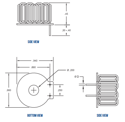 Vanguard Electronics HCL1系列大電流功率電感器 Vanguard Electronics HCL1系列大電流功率電感器