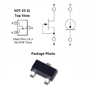 Linear Systems J500系列電流調節二極管