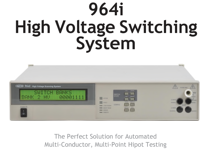 Vitrek 964i 高壓開(kāi)關(guān)系統(tǒng) - 專業(yè)自動(dòng)化高壓測(cè)試解決方案